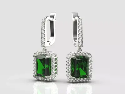 Earrings diamond   153 3D print model