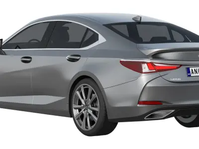 Lexus ES F-sport 2022 3D model