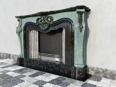 fire place 02 3D model