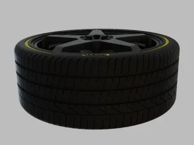 Miniature Enkei EV5 Rim and Tires - 3D Print - No Textures 3D print model