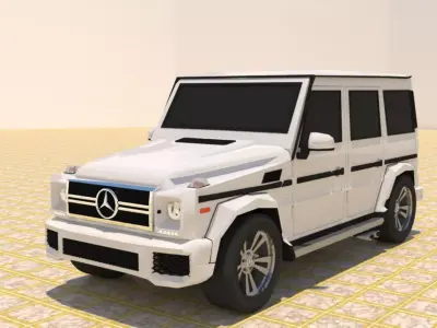 MERCEDES BENZ G550 G-WAGEN SUV  Low-poly 3D model