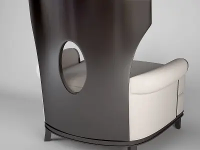  Armchair Barbara Barry 3D model