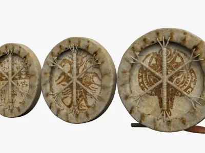 Shaman Drums 3D model