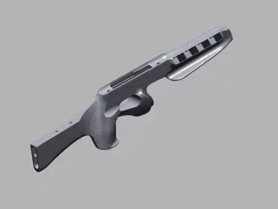3D Scan of the Biathlon Rifle Buttstock 3D Model for CNC 3D model