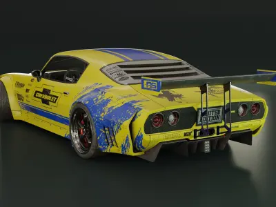 1970 Chevrolet Camaro Mid-Poly  3D model