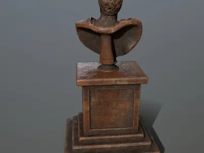 Cesare bust Low-poly 3D model