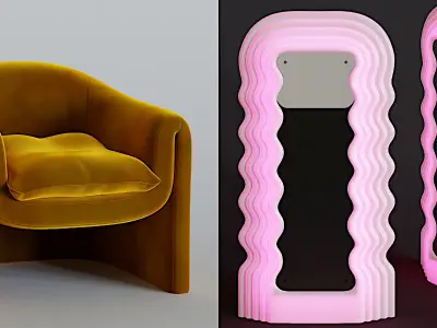 Luxcore interior pack Mars II 3D model