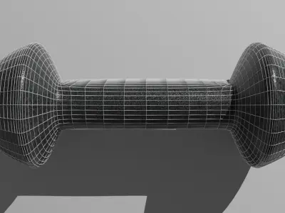 Dumbbell Adidas LowPoly  Low-poly 3D model