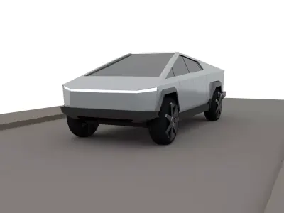 Tesla Cybertruck Free low-poly 3D model