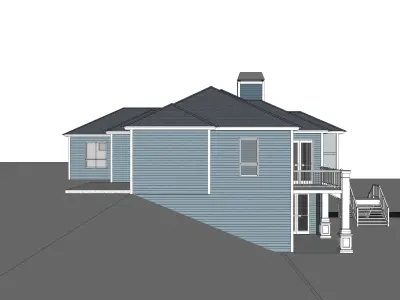 Contemporary House 07 -Archimple LLC 3D model