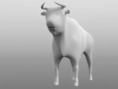 Spanish Bull-Taureau de tamargue  3D model