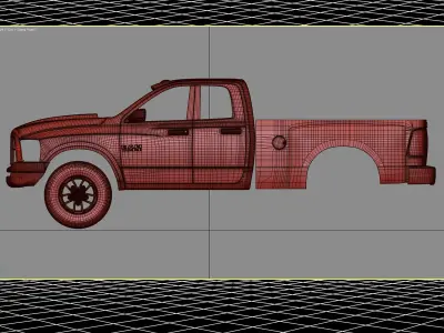  DODGE RAM 3500  3D print model