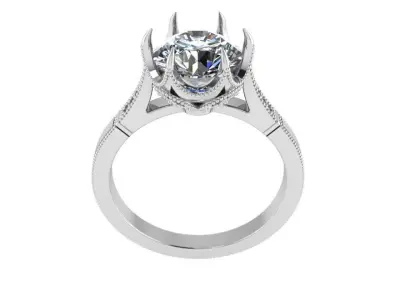Round Diamond Ring 4025 3D print model