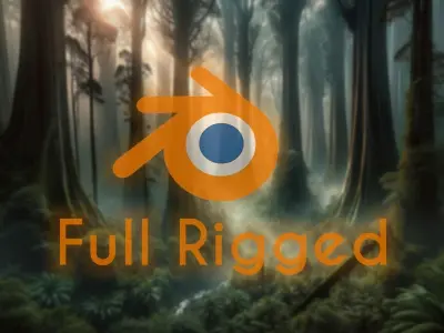 Jungle Sovereign Realistic Gorilla King Kong Low-poly 3D model