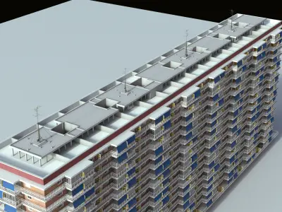 Two Buildings  3D model