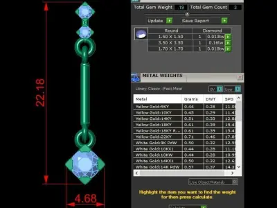 Jewelry Earring 3D print model order
