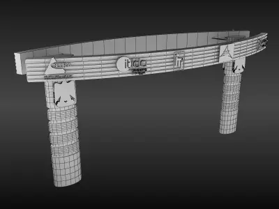 Gate Exhibition Event a375a 3D model