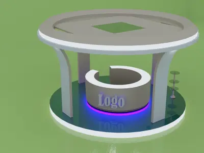 Exhibition Stand  3D Model 3D model Free 3D model