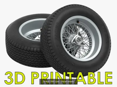 3D Printable Classic Racing Wheels Bundle 3D Model Pack