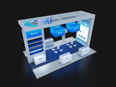 exhibition Low-poly 3D model 4