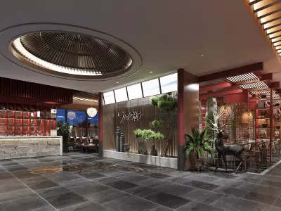 Luxury Chinese restaurant 122 3D model
