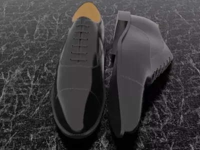 CLASSIC MENS 3D SHOES Free low-poly 3D model