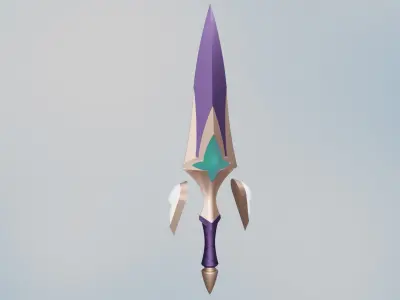 League of Legends - Star Guardian Akali - Weapons and gems 3D print model