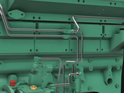 KTA 19 G CUMMINS ENGINE 3D print model