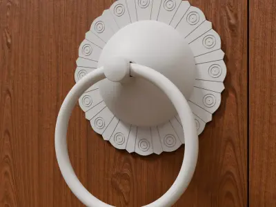 Chinese Style Vintage Door Knocker 9- High Poly 3D Model 3D print model