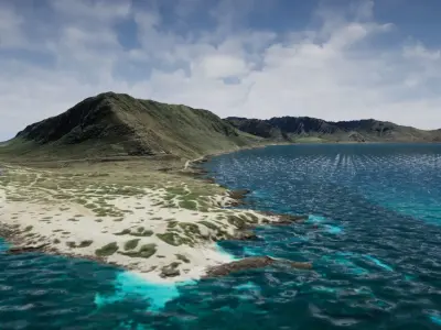 Oahu Hawaii  Landscape Unreal Engine  Free 3D model