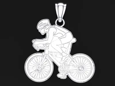 hanging bicycle 3D print model