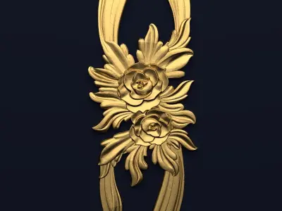 Classic decor ornament v-3D model11 3D model