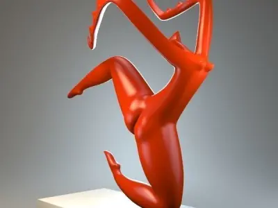 Sculpture Dance mantis P 3D print model