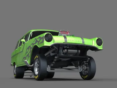 Gasser dragster 3D model