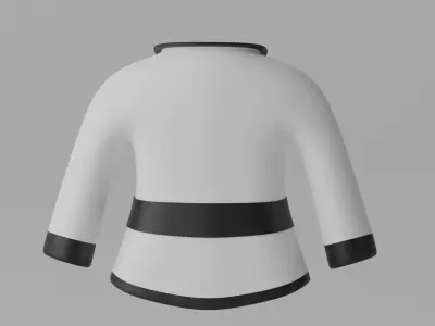 Japanese Karate Uniform Suit 3D model