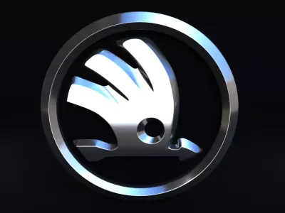Skoda 2011 Logo 3D model