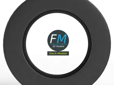 Generic Car Tire 3D model by francescomilanese