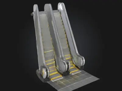 Ascend and Descend  Modular Stairs for Dynamic Scenes 3D model