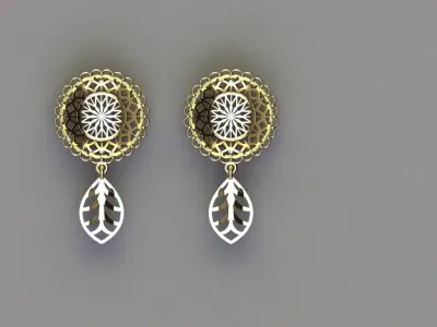 Fashion Earing Tops 3D model