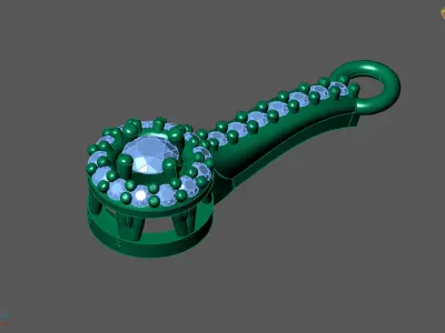 Women Pendants 3DM STL Pendant Renders Details 3D print model 3D print model