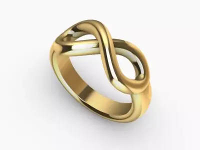 Infinity Sign Ring - Anillo signo del infinito 3D print model