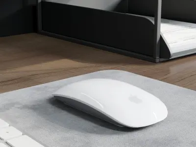 Office furniture - Plants Box Divider 01  Low-poly 3D model