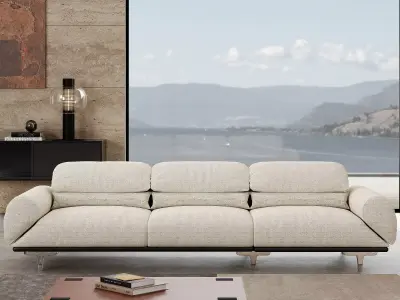 Mid Century interior scene 3D model