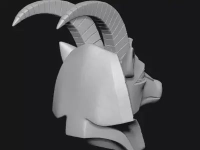 goat sculpture 3D print model