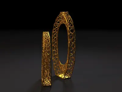 Vase rings 3D print model