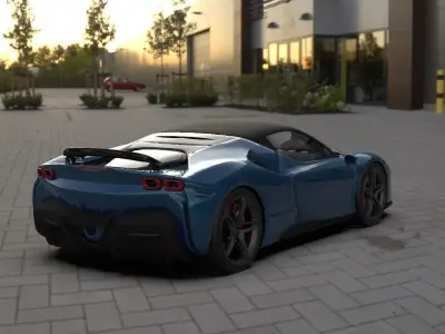 Ferrari- Mclaren 3D print model