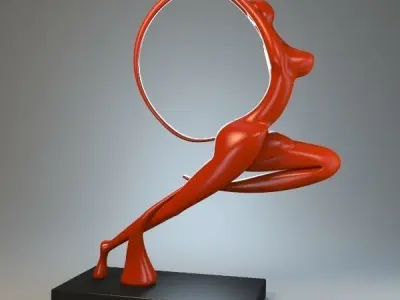 Statuette of the Virgin 3D model