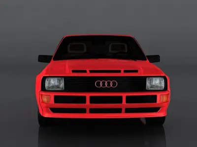 Audi Sport Quattro Low-poly 3D model
