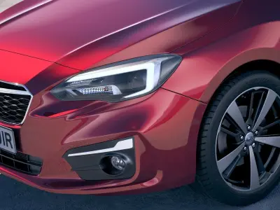 Subaru Impreza Estate EU 2018 3D model