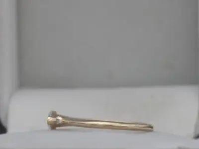 Marquise Cut Diamond Engagement Ring - 3D Printable Model 3D print model